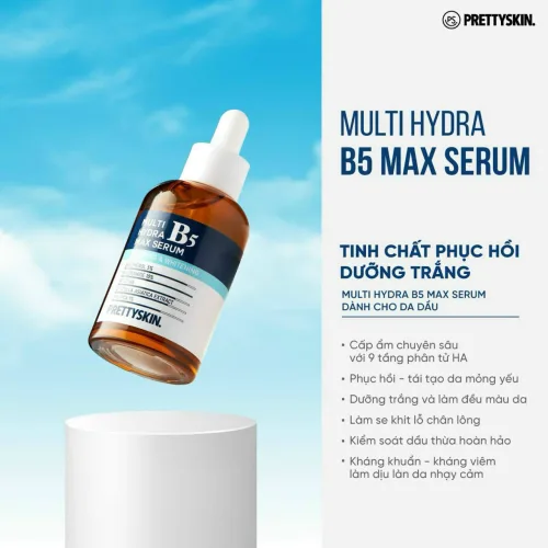 Serum B5 Prettyskin Multi Hydra Max 50ml cho da dầu mụn