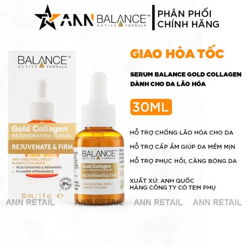 Serum Gold Collagen Rejuvenate & Firm Balance Active Formula 30ml