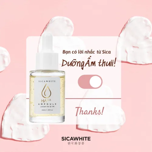 Serum cấp ẩm Sica White có hợp khi da hơi ráp sau rửa mặt?