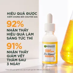 Serum Garnier Dưỡng Sáng Da Skin Naturals Bright Complete 30x Vitamin C Booster Serum 30ml