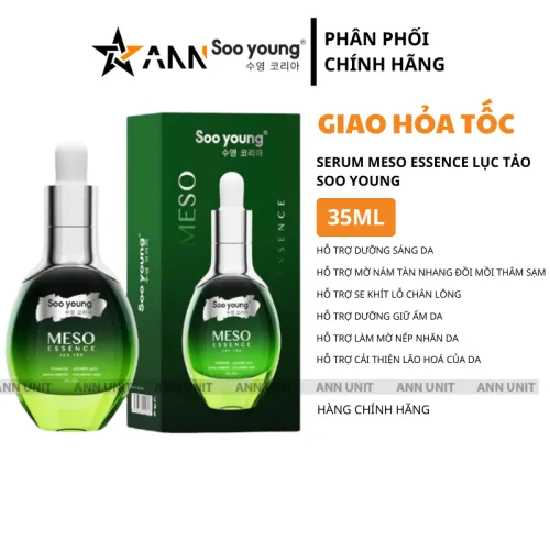 Serum Meso Essence Lục Tảo Soo Young 35ml Phiên Bản Mới