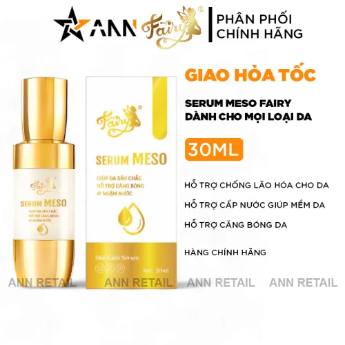 Serum Meso Fairy dưỡng trắng, căng bóng da 30ml