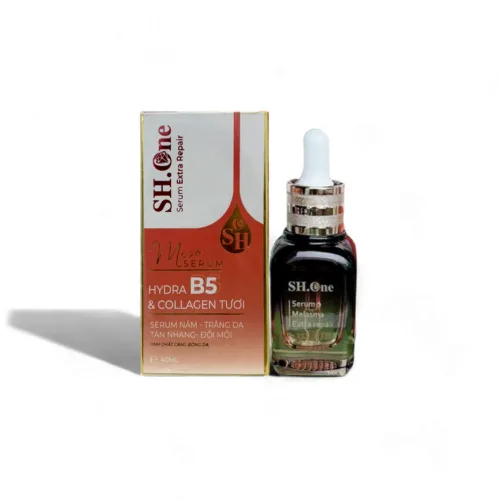 Serum SH One bên hộp đỏ cam: đặt cạnh bước dưỡng da nào?