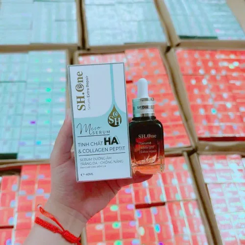 Serum SH One xanh: cụm HA & Collagen Peptit nói lên điều gì?