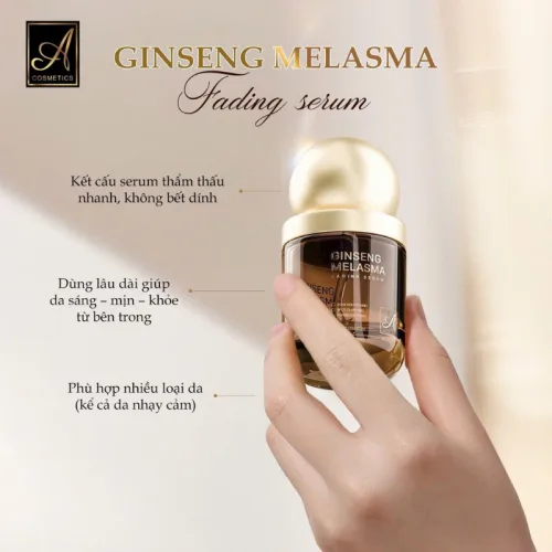 Sỉ serum Nám A Ginseng Melasma Fading Serum Cosmetic Phương Anh 35ml - Serum A Mỹ Phẩm Phương Anh - Phiên Bản Mới