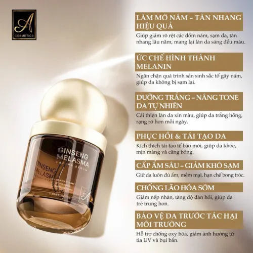 Sỉ serum Nám A Ginseng Melasma Fading Serum Cosmetic Phương Anh 35ml - Serum A Mỹ Phẩm Phương Anh - Phiên Bản Mới