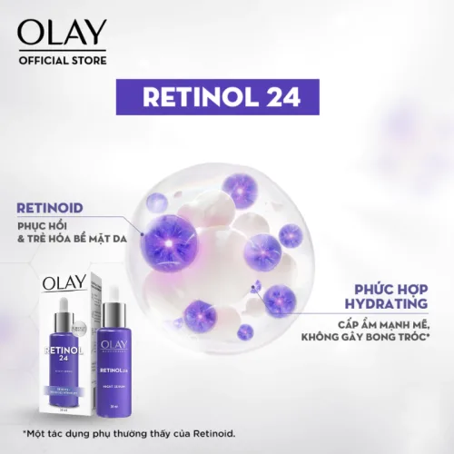Tinh chất Olay Retinol 24 Night Serum, 30 ml