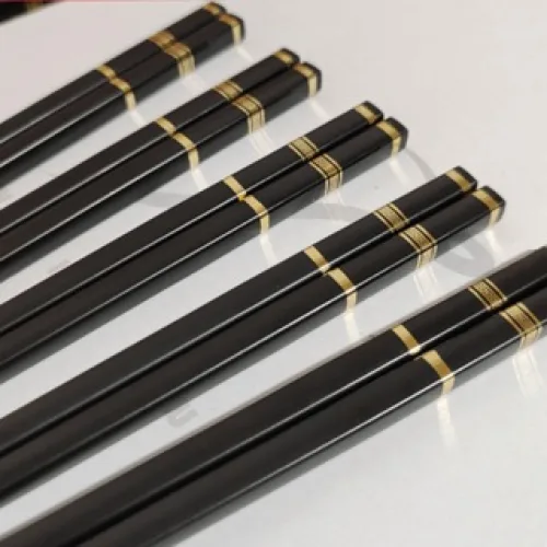 Bộ 10 đôi đũa 3 sọc chống trơn trượt, dài 24 cm