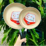 Bộ 2 chảo chống dính Sunhouse 18.5cm và 24cm, dùng bếp ga