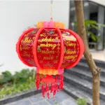 Set 2 Lồng Đèn Điện Phản Quang 3d Con Cá Trang Trí Tết 60cm