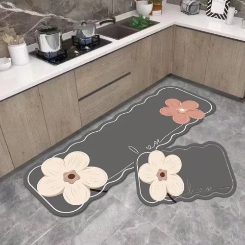 Bộ 2 thảm gợn sóng kích thước 40×60 cm và 40×120 cm