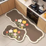 Bộ 2 thảm gợn sóng kích thước 40×60 cm và 40×120 cm