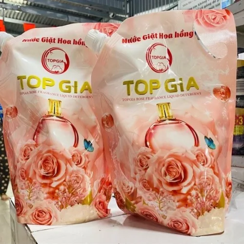 Khám phá Set 2 túi nước giặt topgia Hoa Hồng 2000ml túi(2 túi 4000ml) thuộc nhóm top gia