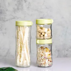 Set 3 Hũ Thủy Tinh Đựng Thực Phẩm - Lọ Thủy Tinh Cao Cấp 400 - 570ml - 1000ml