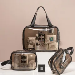 Bảng giá sỉ set 3 Túi Đựng Đồ Dùng Cá Nhân - Túi Đựng Mỹ Phẩm Trang Điểm - Nhựa Trong Suốt Chống Thấm