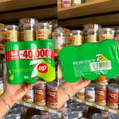 Sỉ set 6 Lon Nước Ngọt 7Up Lon (320ml/Lon)