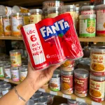 Set 6 Lon Nước Ngọt Fanta Hương Dâu Dạng Lon (320ml/Lon)