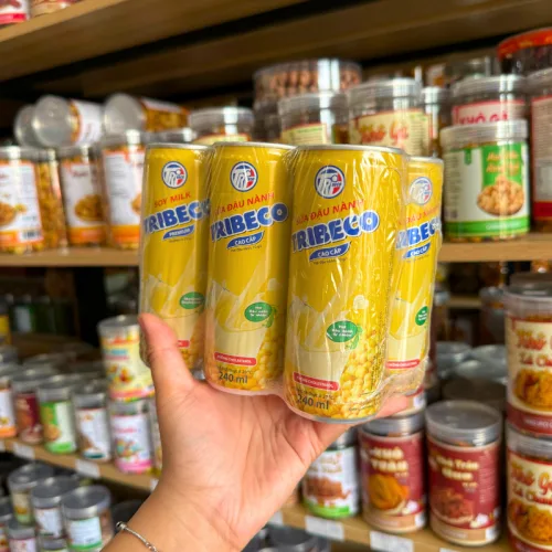 Set 6 Lon Sữa Đậu Nành Tribeco Dạng Lon (240ml/Lon)