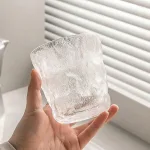 Bộ 6 ly thủy tinh lượn sóng nhỏ cao cấp, 9 x 9,5 cm
