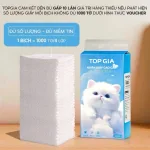 Phân phối set 6 Túi Khăn Giấy Rút Treo Tường Màu Xanh Có 4 Lớp Top Gia