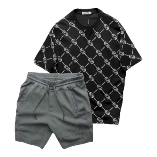 Khám phá Set Bộ Nam Áo Cổ Tròn Pack Horse In Chữ AA Quần Short Thun Thể Thao thuộc nhóm quần short thun