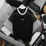 Set Bộ Nam - Quần Short Thun Nam Chicago Và Áo Thun Nam Cổ Tròn In Chữ Pack Phối Viền Màu (Size Từ M Đến XXL)