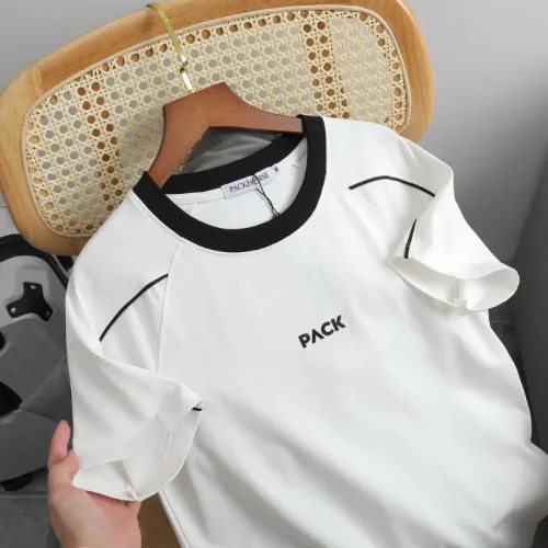 Set Bộ Nam - Quần Short Thun Nam Chicago Và Áo Thun Nam Cổ Tròn In Chữ Pack Phối Viền Màu (Size Từ M Đến XXL)