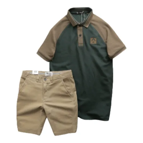 Khám phá Set Bộ Nam Áo Polo Cổ Bẻ Phối Màu Quần Short Kaki Rurumen Cao Cấp thuộc nhóm quần short kaki