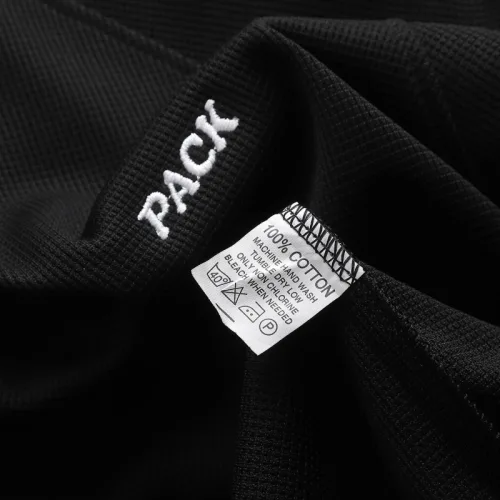 Set Bộ Nam Áo Thun Cổ Tròn Phối Sọc Vai Áo Và Thêu Chữ Pack Trước Ngực + Quần Short Thun Nam Phối Sọc Hai Bên Quần Có Big Size