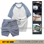 Set Bộ Nam - Áo Thun Nam Cổ Tròn Các Mẫu Và Quần Short Thun Nam Cao Cấp