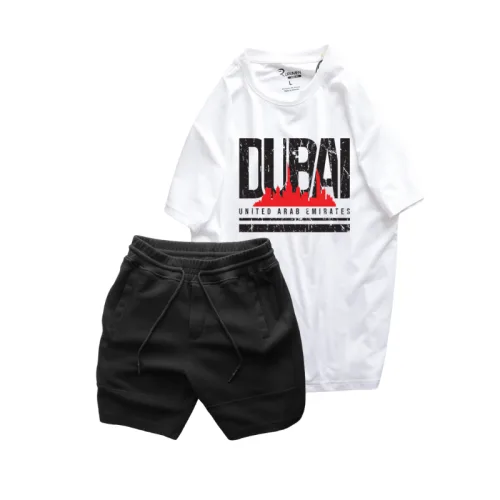 Set Bộ Nam - Áo Thun Nam Cổ Tròn Các Mẫu Và Quần Short Thun Nam Cao Cấp