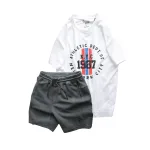Set Bộ Nam - Áo Thun Nam Cổ Tròn Các Mẫu Và Quần Short Thun Nam Cao Cấp