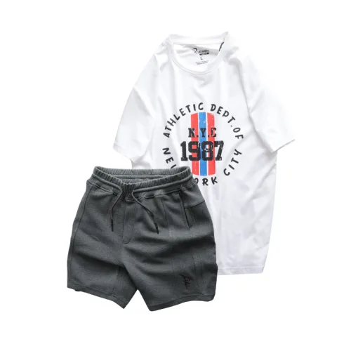 Set Bộ Nam - Áo Thun Nam Cổ Tròn Các Mẫu Và Quần Short Thun Nam Cao Cấp