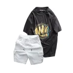 Set Bộ Nam - Áo Thun Nam Cổ Tròn Các Mẫu Và Quần Short Thun Nam Cao Cấp