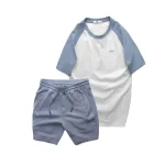 Set Bộ Nam - Áo Thun Nam Cổ Tròn Các Mẫu Và Quần Short Thun Nam Cao Cấp