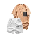 Set Bộ Nam - Áo Thun Nam Cổ Tròn Các Mẫu Và Quần Short Thun Nam Cao Cấp