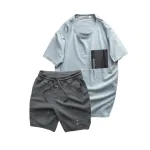 Set Bộ Nam - Áo Thun Nam Cổ Tròn Các Mẫu Và Quần Short Thun Nam Cao Cấp