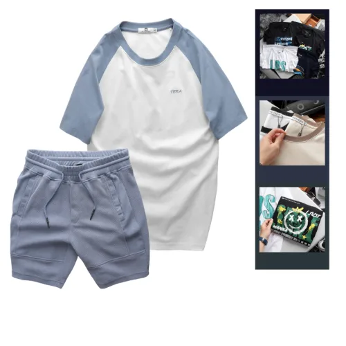 Set Bộ Nam - Áo Thun Nam Cổ Tròn Các Mẫu Và Quần Short Thun Nam Cao Cấp