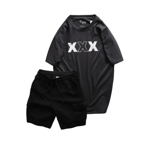 Set Bộ Nam - Áo Thun Nam Cổ Tròn Các Mẫu Và Quần Short Thun Nam Cao Cấp