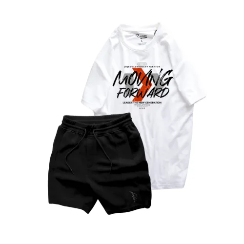 Set Bộ Nam - Áo Thun Nam Cổ Tròn Các Mẫu Và Quần Short Thun Nam Cao Cấp