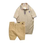 Set Bộ Nam - Áo Thun Nam Pack Horse Polo Cổ Bẻ In Logo Chữ Prefect Và Quần Short Kaki Co Giãn Phối Nút Cao Cấp (Có Size 36)