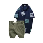 Set Bộ Nam - Áo Thun Nam Polo Cổ Bẻ In Chữ Summer Bền Đẹp Và Quần Short Kaki Co Giãn Phối Nút Cao Cấp (Có Size 36)