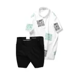 Set Bộ Nam - Áo Thun Nam Polo Cổ Bẻ In Chữ Summer Bền Đẹp Và Quần Short Kaki Co Giãn Phối Nút Cao Cấp (Có Size 36)