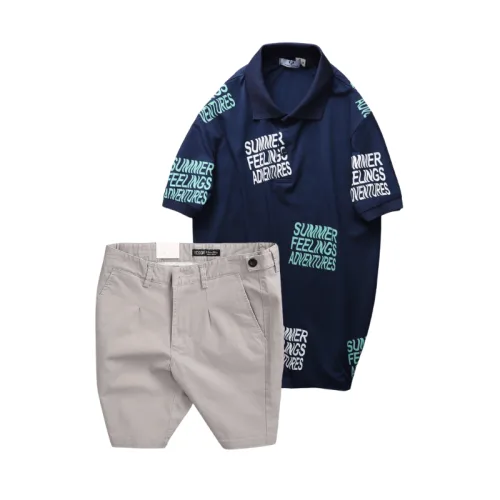 Set Bộ Nam - Áo Thun Nam Polo Cổ Bẻ In Chữ Summer Bền Đẹp Và Quần Short Kaki Co Giãn Phối Nút Cao Cấp (Có Size 36)