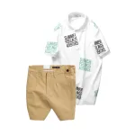 Set Bộ Nam - Áo Thun Nam Polo Cổ Bẻ In Chữ Summer Bền Đẹp Và Quần Short Kaki Co Giãn Phối Nút Cao Cấp (Có Size 36)