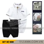 Set Bộ Nam - Áo Thun Nam Polo Cổ Bẻ Pack Horse Logo Thêu Và Quần Short Kaki Co Giãn Phối Nút Cao Cấp (Có Size 36)