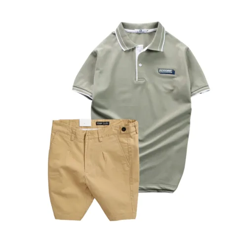 Set Bộ Nam - Áo Thun Nam Polo Cổ Bẻ Pack Horse Logo Thêu Và Quần Short Kaki Co Giãn Phối Nút Cao Cấp (Có Size 36)