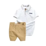 Set Bộ Nam - Áo Thun Nam Polo Cổ Bẻ Pack Horse Logo Thêu Và Quần Short Kaki Co Giãn Phối Nút Cao Cấp (Có Size 36)