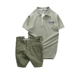 Set Bộ Nam - Áo Thun Nam Polo Cổ Bẻ Pack Horse Logo Thêu Và Quần Short Kaki Co Giãn Phối Nút Cao Cấp (Có Size 36)