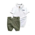 Set Bộ Nam - Áo Thun Nam Polo Cổ Bẻ Pack Horse Logo Thêu Và Quần Short Kaki Co Giãn Phối Nút Cao Cấp (Có Size 36)